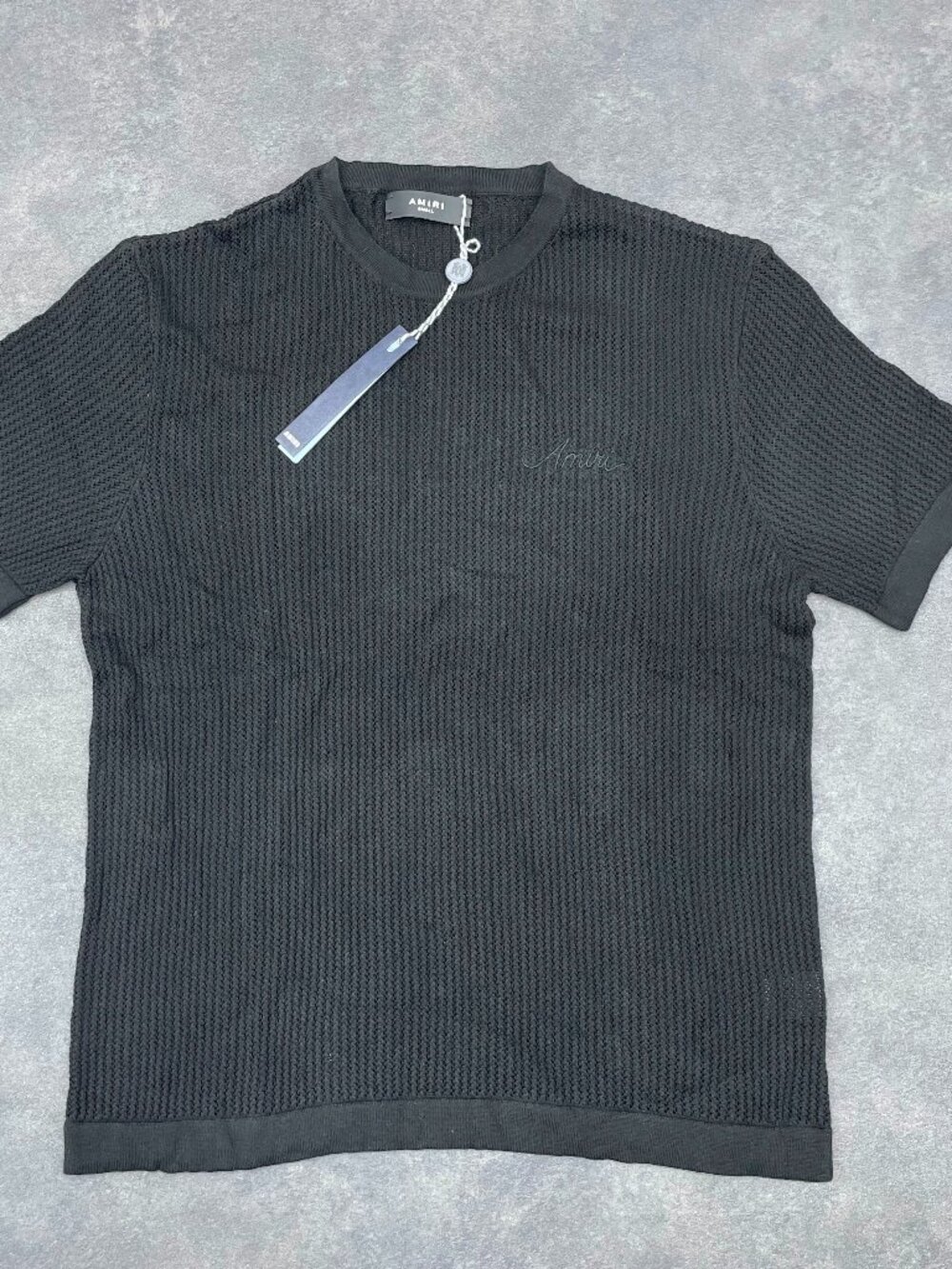 AMIRI Men's Black Knit T-Shirt & Shorts Set- Size XL - Picture 2 of 10